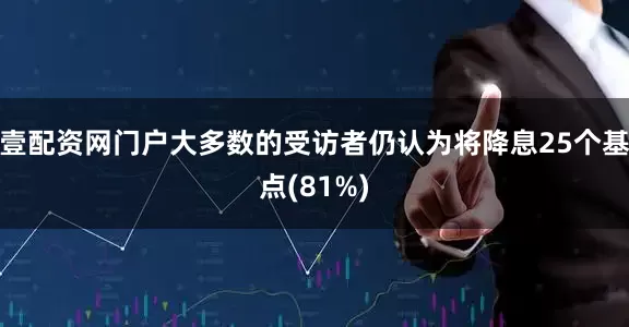壹配资网门户大多数的受访者仍认为将降息25个基点(81%)