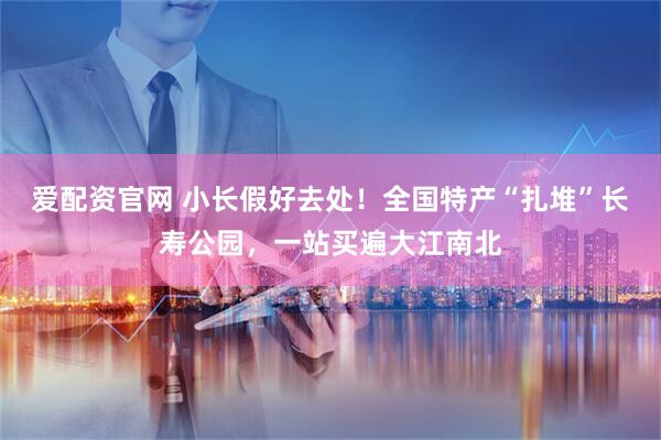 爱配资官网 小长假好去处！全国特产“扎堆”长寿公园，一站买遍大江南北